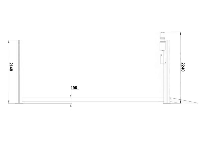 4-søylet løftebukk - Hydraulisk - 5000 kg - Euro-linje (JA5000F-E)